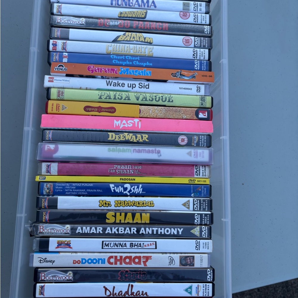 HOLLYWOOD & Bollywood DVD Collection-Multicolor.DIFFERENT GENRES, U WILL love IT